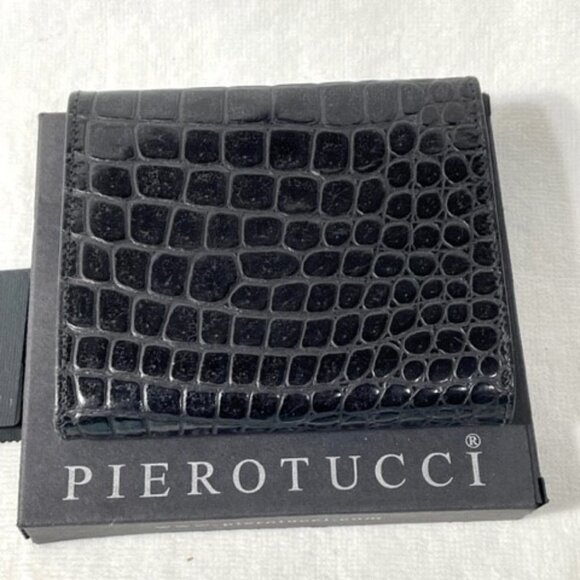 Pierotucci Italian Leather black wallet NWT. - Picture 2 of 6